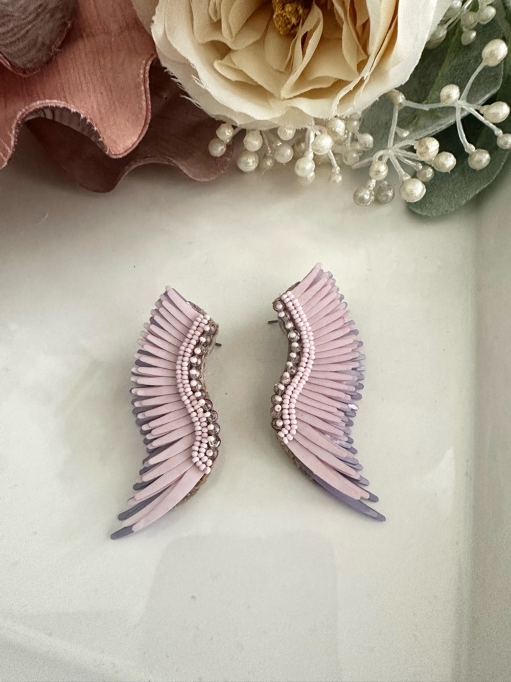 Mignonne Gavigan Midi Madeline Purple Lavender Earrings